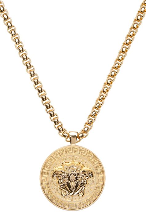 mens versace gold chain|versace necklace real gold.